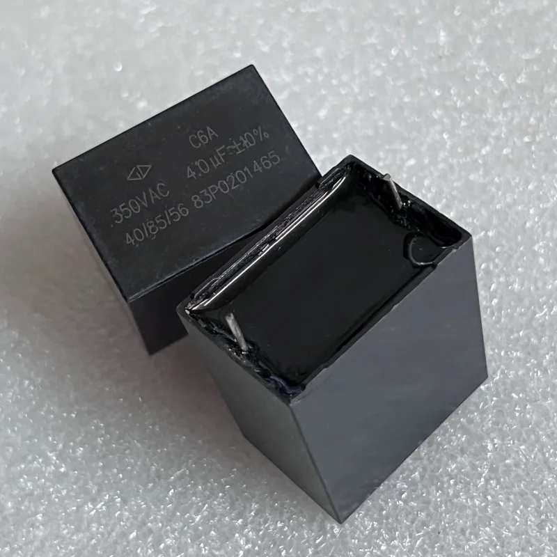 

2PCS 4UF 350V AC thick copper pins turn off thin film pole capacitor