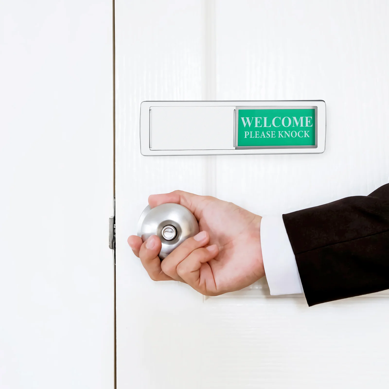 2개 프라이버시 슬라이드 도어 표시기 자석 슬라이더 사무실 회의실 화장실 기숙사용 고가시성