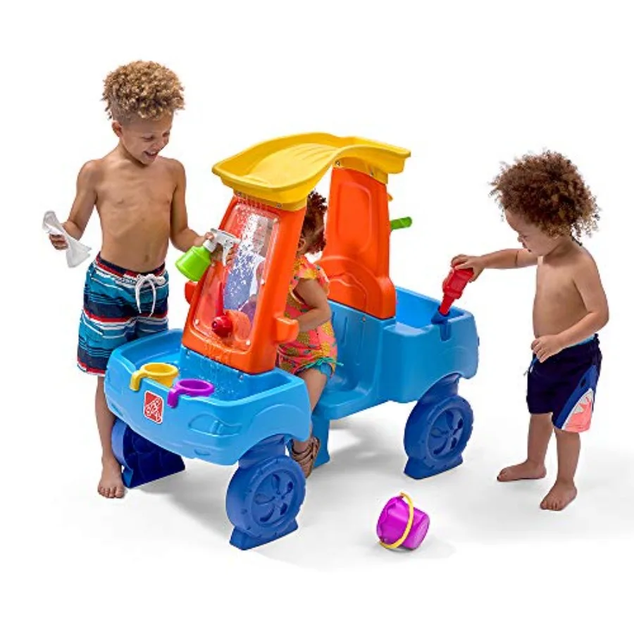 

Step2 Car Wash Splash Center Water Table and Pretend Play Car Activity Sensory Playset Summer Outdoor Toys 13 Piece Water Toy A
