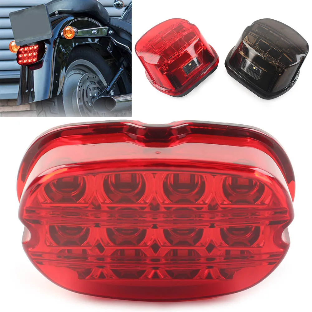 Motorcycle LED Brake Tail Light Rear Lamp Taillight For Harley Davidson Electra Glide Fatboy Ultra Limited Dyna 