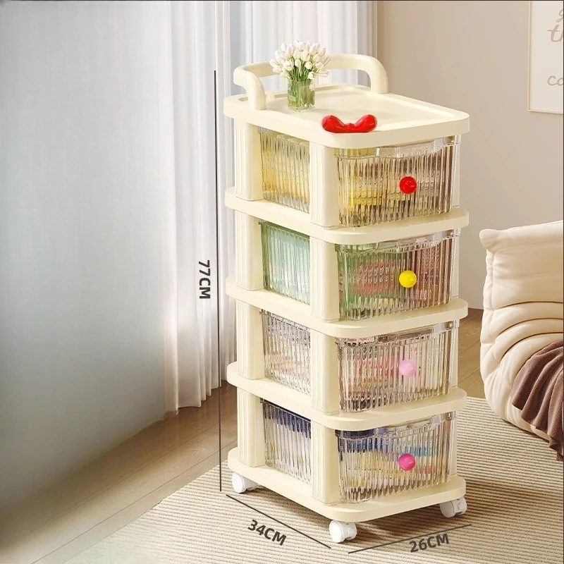 

Small Cart Storage Rack, Drawer Style Snack Rack, Household Multi-layer Baby Storage, Toy and Miscellaneous Storage Cabinet