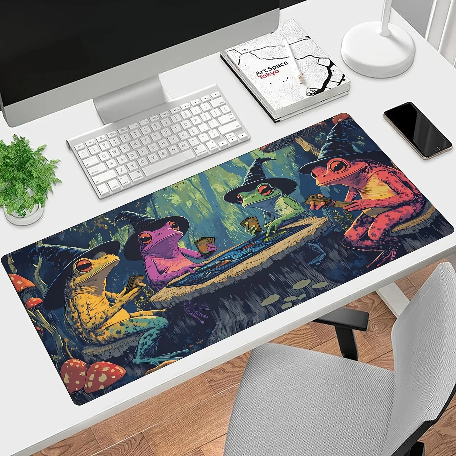 Magic playmat gathering gaming mats Frog Wizard theme anime desk mat Desk accessories 35X60cm mouse mat Raccoon tapete magic mat