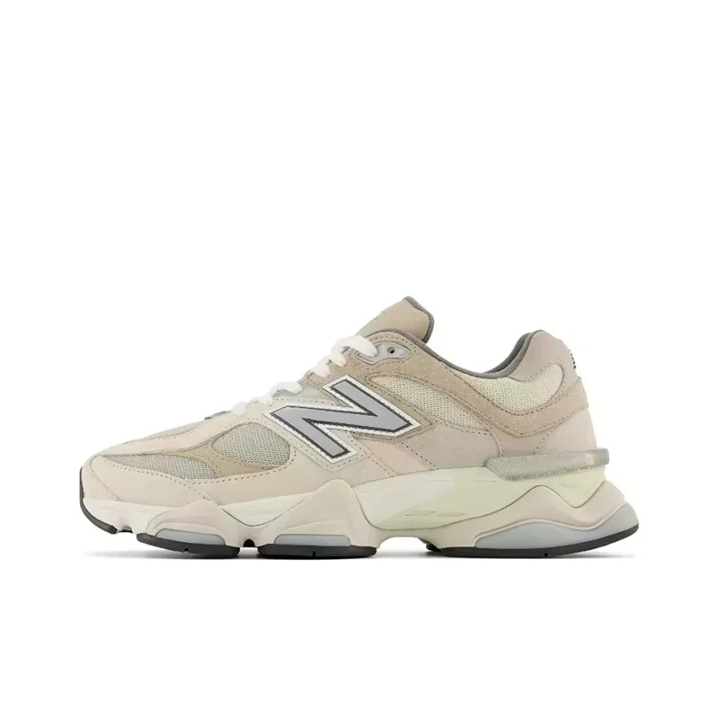 Оригинальные кроссовки New Balance NB 9060 "Морская соль" Low-Top для отдыха светло-серого цвета, мужские и женские кроссовки унисекс U9060MAC