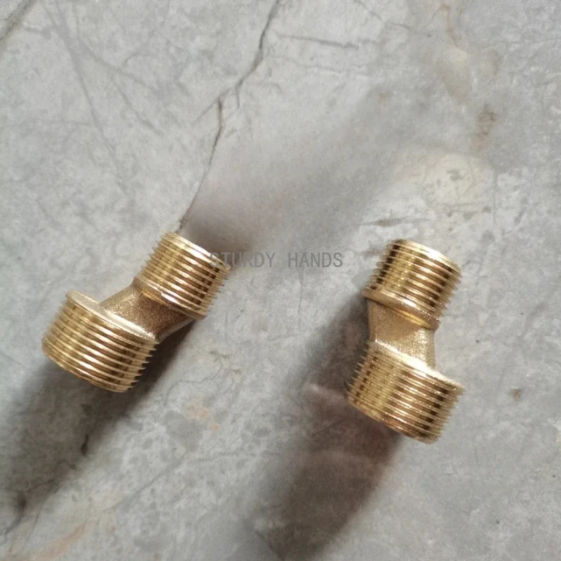 2PCS all copper shower faucet curved foot accessories extended shower curved foot variable diameter curved angle screws