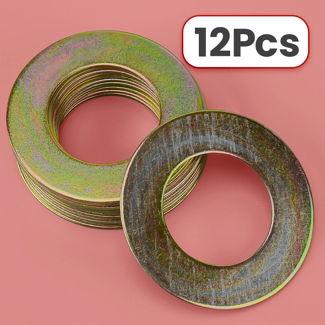 12Pcs 40mmx70mmx2mm Excavator Skid Steer Iron Bucket Pin Shim Gasket Fit for Cat Bobcat Komatsu Kubota Takeuchi Case