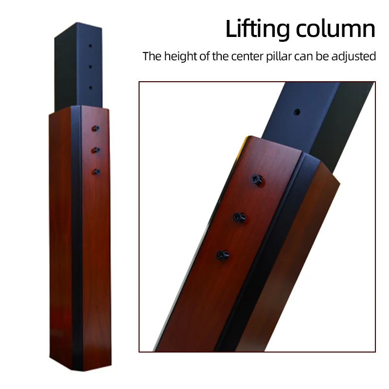 68-112 cm Verstelbare Hoogte HIFI Luidspreker Stands Massief Houten Fineer Audio Beugel Stevige Vloer Luidsprekers Rek voor Satelliet Luidsprekers