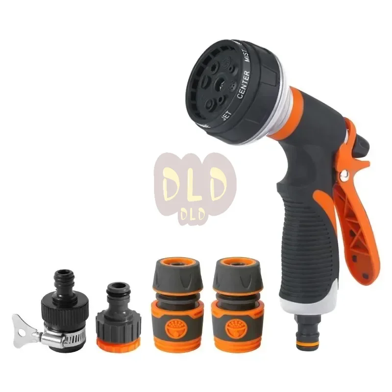 

Watering Gun Garden 8 Modes High Pressure Sprayer Adjustable Irrigation Watering Nozzle for Plant Lawn Yard Watering Sprinkler