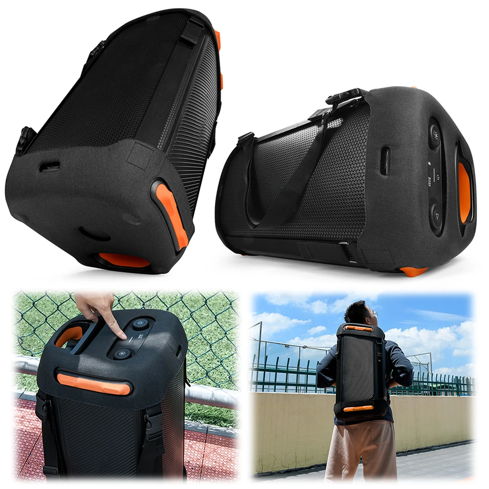 حقيبة حمل للسفر مع حزام كتف مزدوج حامل مكبر الصوت حقيبة حمل للسفر لـ JBL Partybox 110 مكبر صوت محمول #1