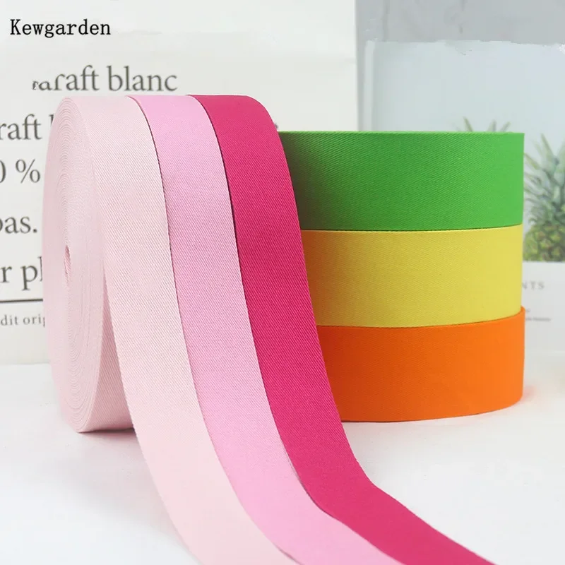 

Kewgarden Denim Fabric Layering Cloth Ribbons 1.5" 1" 10mm 25mm 38mm Riband DIY Bow Hair Accessories Handmade Tape 10 Yards