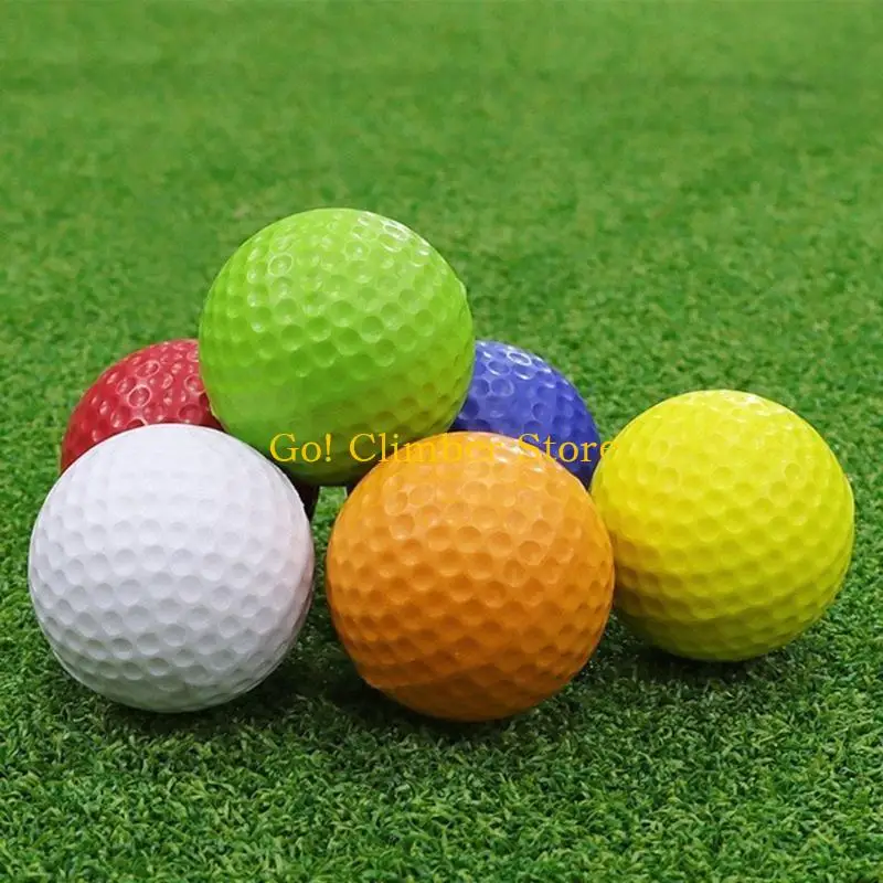 Q84C 10pcs/مجموعة كرة تدريب على الطيران للفناء الخلفي في الهواء الطلق ، كرة غولف ملونة #5