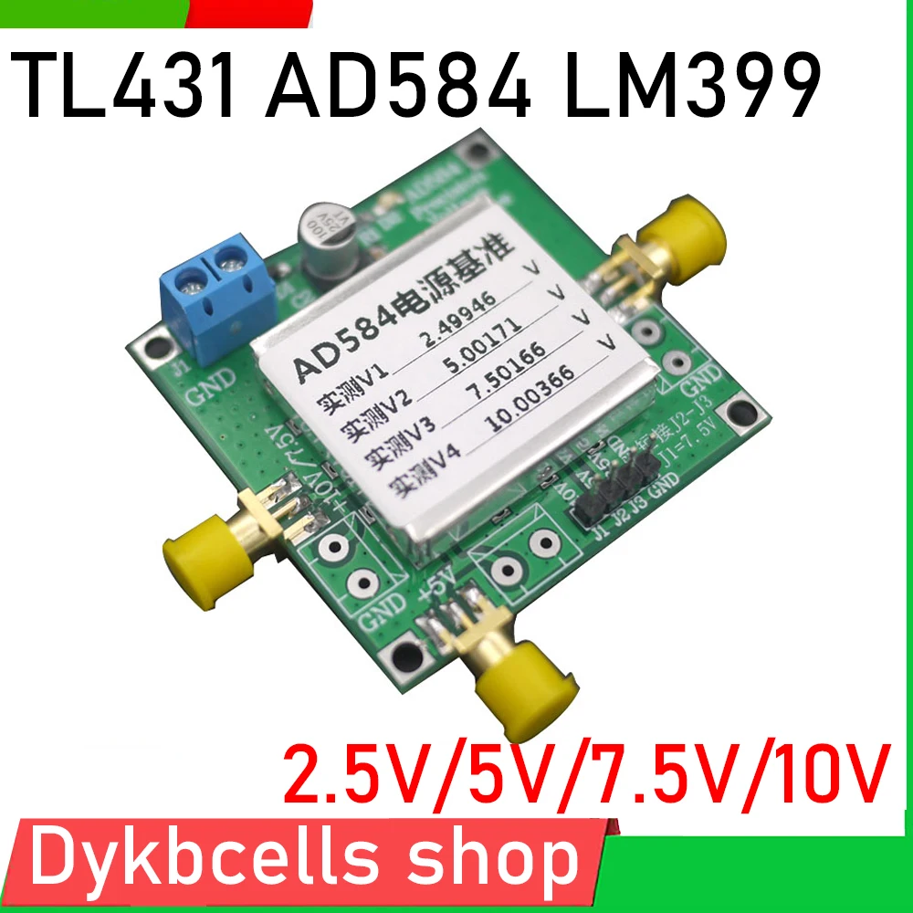 Referência de Tensão de Alta Precisão 2.5v 5v 7.5v 10v Fonte de Referência para Calibração do Voltímetro Adc Dac Ad584 Tl431 Lm399