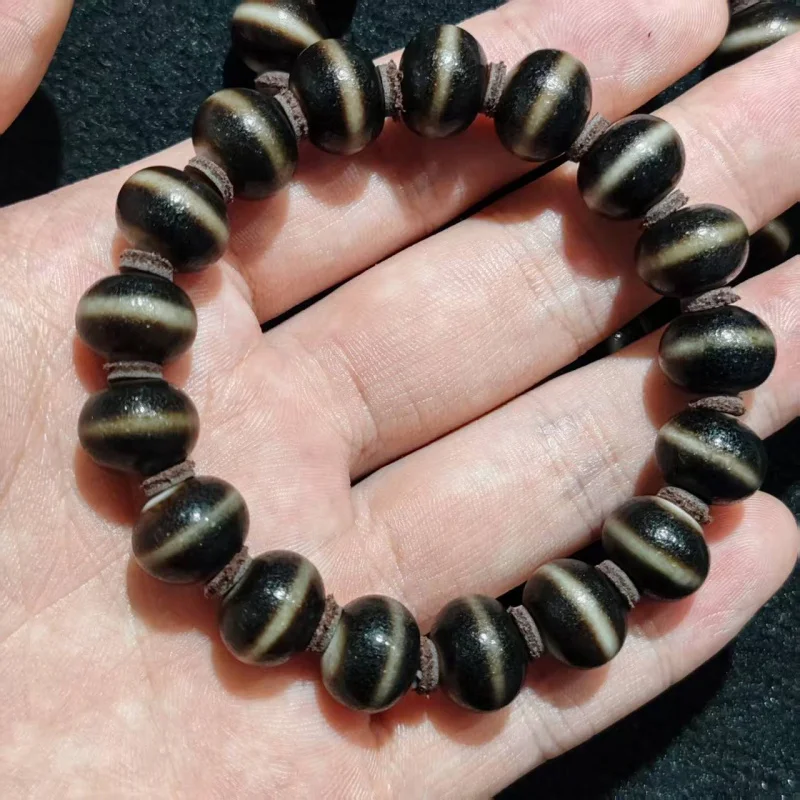 Premium Penetration 10X13Mm With Patina Weathering First-Line Pharmacist Agate Dzi Bead Bracelet