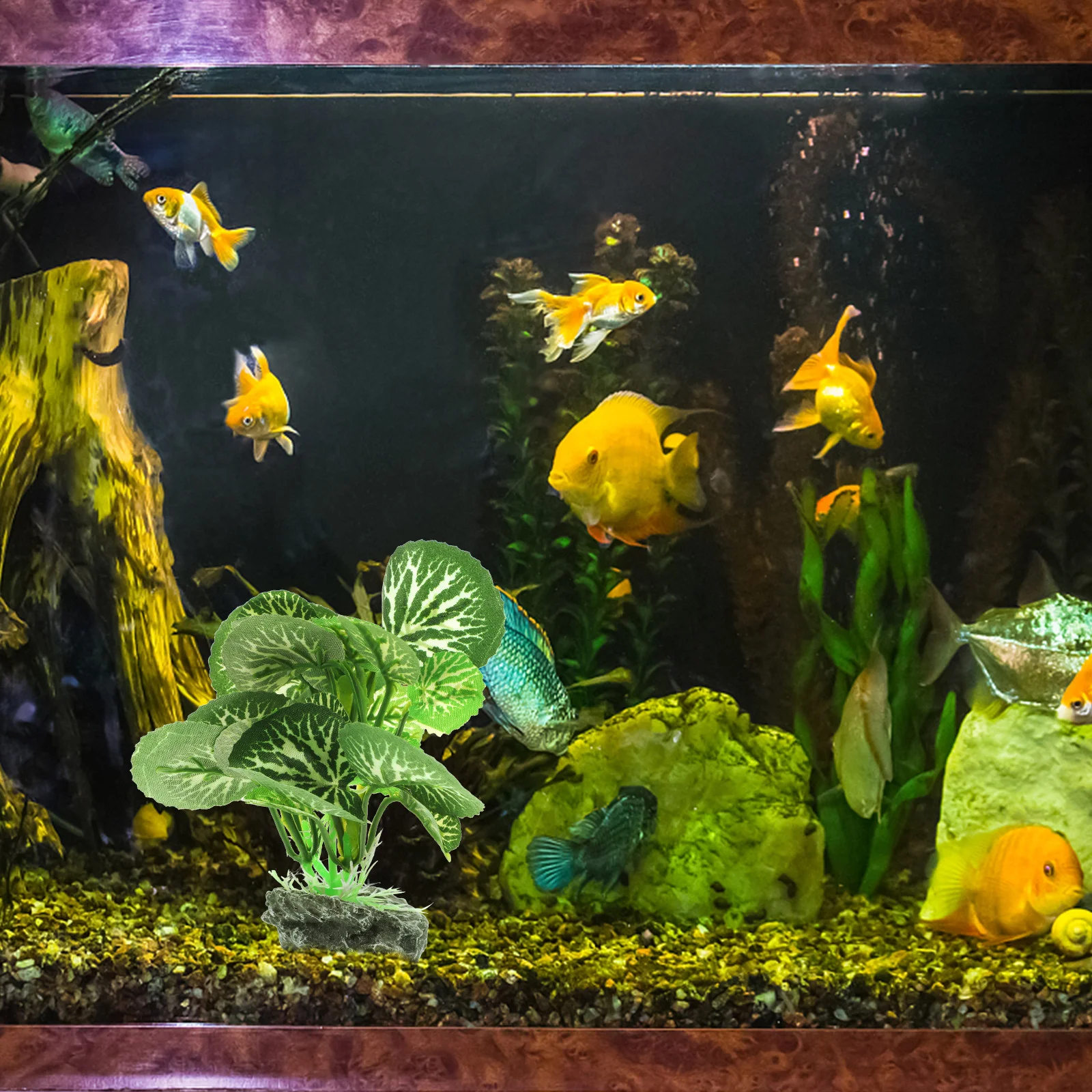 

Simulation Plant Ornament Premium Plastic Aquarium Plants Realistic Fish Tank Decor For Fresh Salt Water Small Artificial