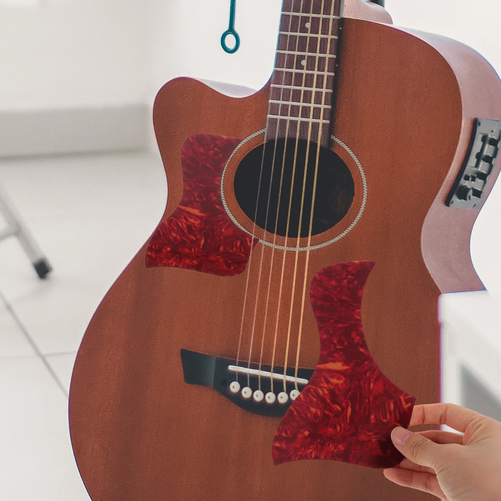 

5pcs Pickguards Anti-Scratch Impact Protection Plates Durable Scratch Resistant For Acoustic Folk Guitars Guitar