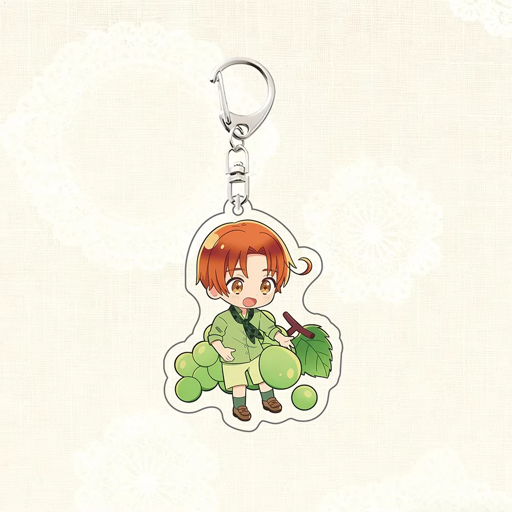 Hetalia World Stars Acrylic Keychain Balletcore Style Anime Figure, Cute Ballet Inspired Costume Desk Display Collectible Gift