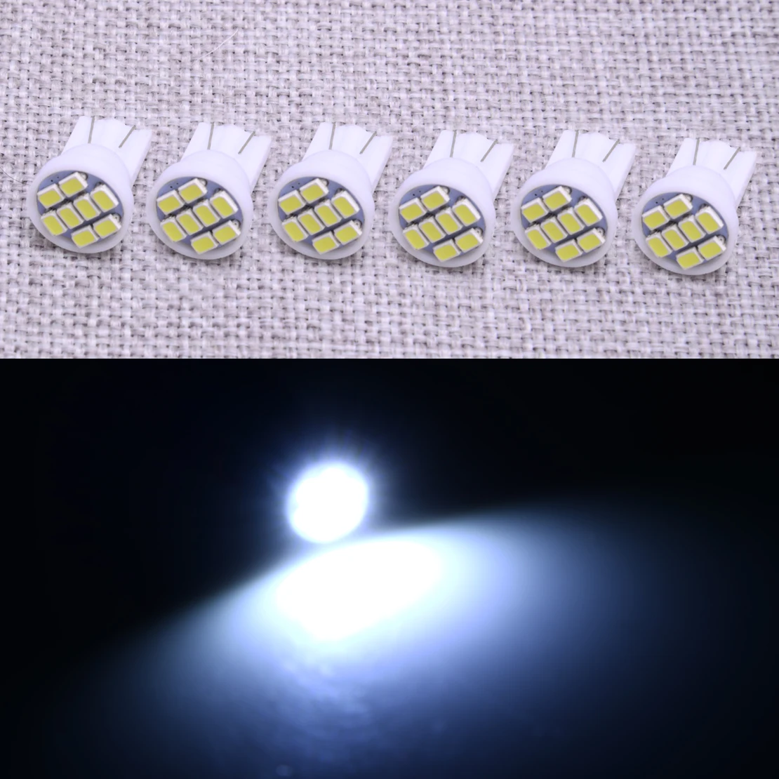 

New 6Pcs 8SMD White LED Interior Instrument Dashboard Dash Gauge Cluster Panel Light Lamp Bulb Fit for Lexus IS300 2002-2004