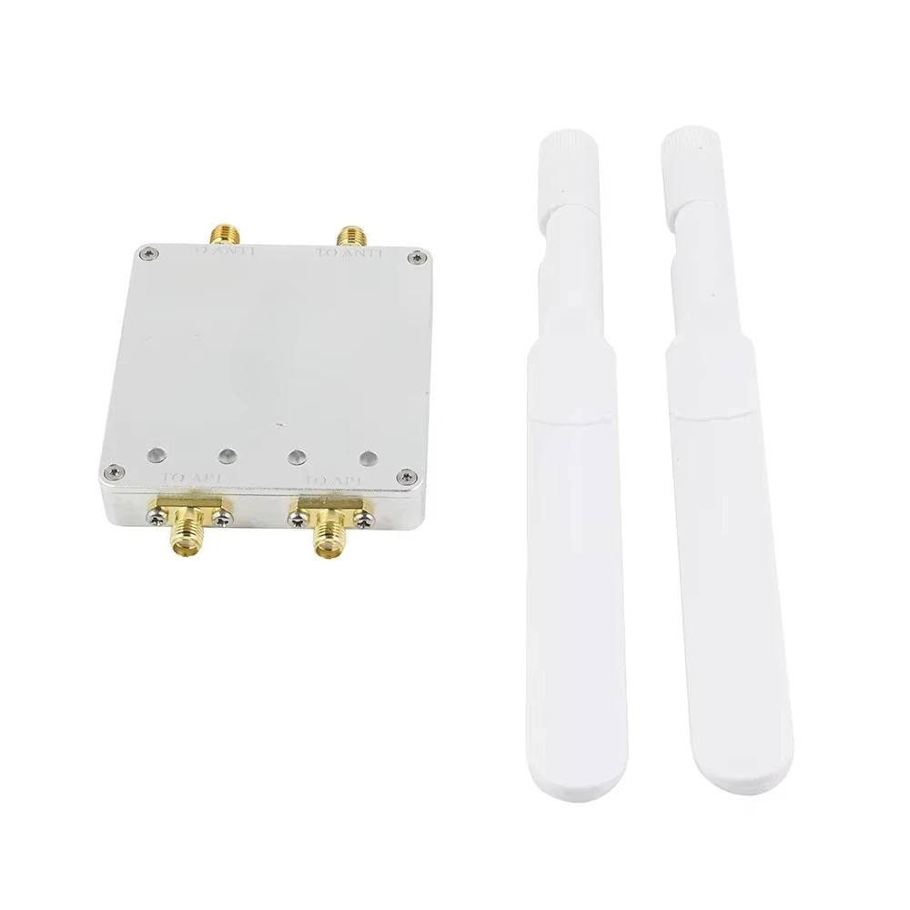 AB025 5.8GHz Dual Antenna WiFi Signal Booster Amplifier Wireless Signal Repeater Extender for Router
