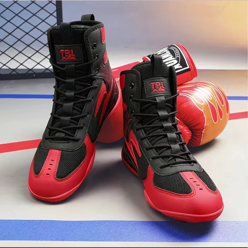 2026 Hot Sale Wrestling Sneakers For Man Rubber Sole Mens Boxing Sports Shoes Anti-Slippery Men Gym Training Shoe
