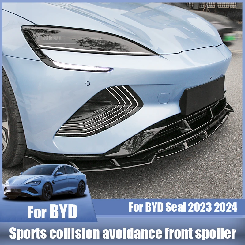 Für BYD Seal 2023 2024 Leder Sport Kollisionsvermeidung Frontspoiler Anti Kollision Stoßstange Ecke Auto Außenmodifikation