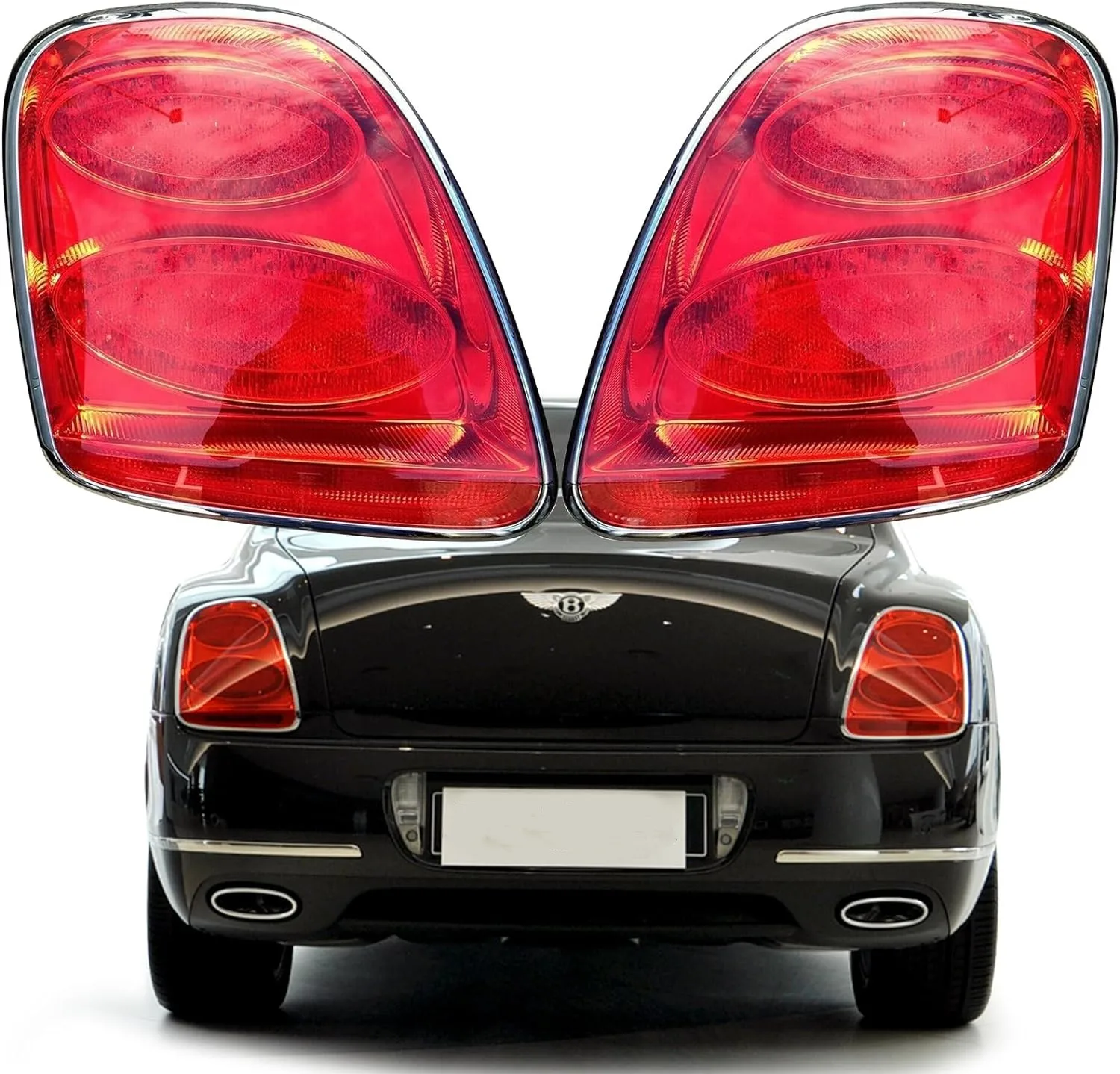 

Pair Tail Light For Bentley Flying Spur 2005-2013 Rear Lamp Taillight Assembly 3W5945095F 3W5945096F