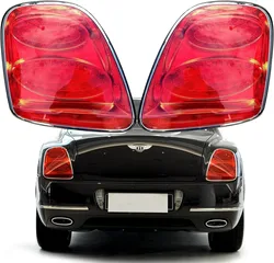 Pair Tail Light For Bentley Flying Spur 2005-2013 Rear Lamp Taillight Assembly 3W5945095F 3W5945096F