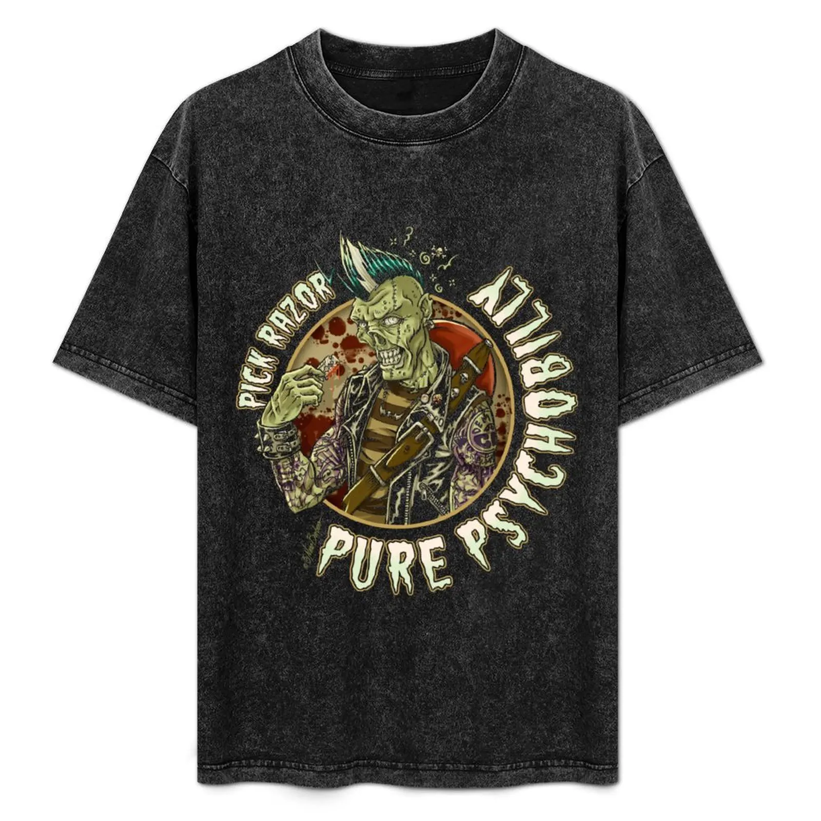 

Pure Psychobilly T-Shirt Simple Casual Short Sleeve Tee