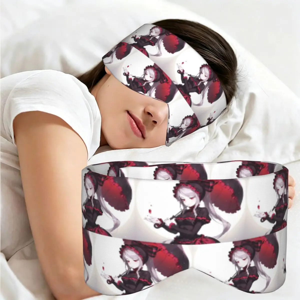 Anime Overlord Shalltear Bloodfallen sleep eye mask Portable Eye Cover for Girls Boys Home Sleeping Party Gift Eyeshade eyepatch