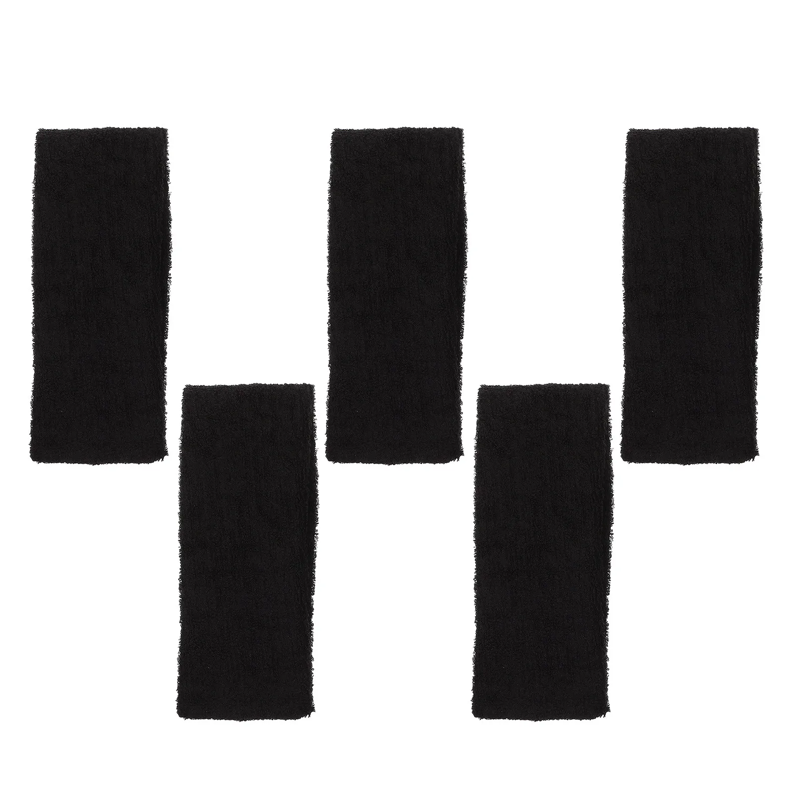 5Pcs Premium Elastic Sweat Band for Yoga Sports Running Fitness Moisture Wicking Comfortable Lightweight Portable Supple Hair