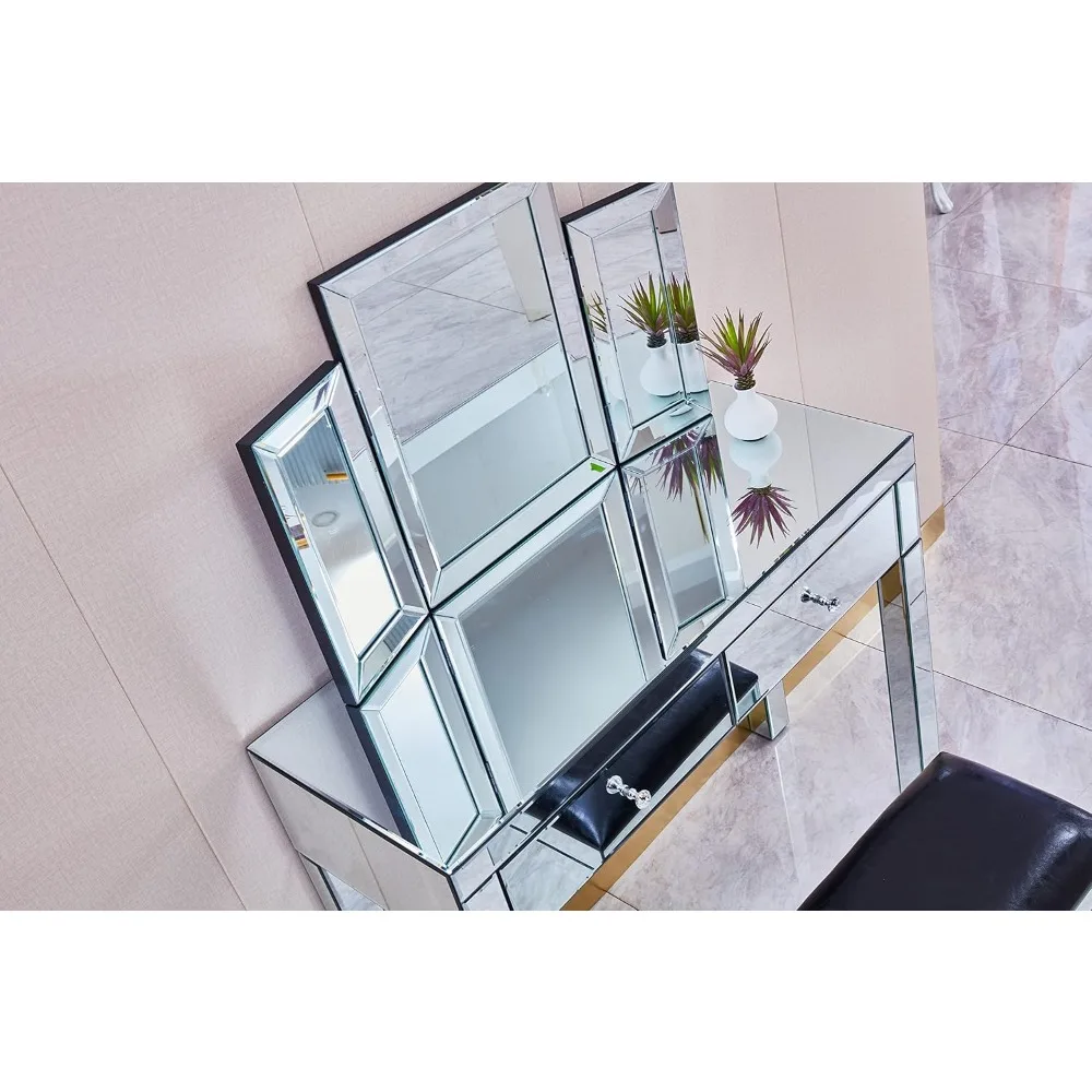 Commode led 9 tiroirs, commode moderne noire avec tiroirs haute brillance, double commode avec lumières pour chambre (noir)
