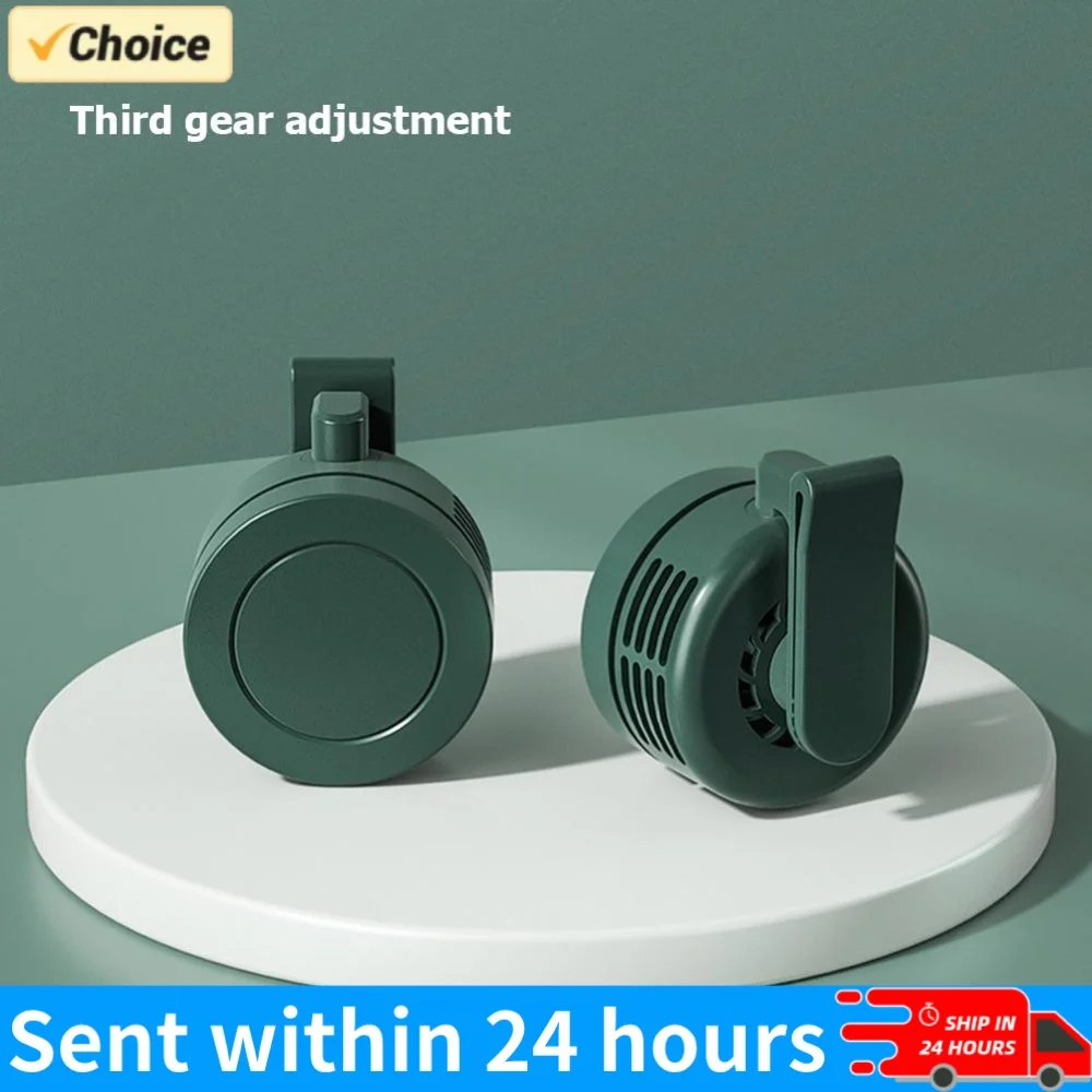 Electric Air Cooling Fan 3 Speeds Bladeless Hanging Fan Portable Mini Fan USB Charging for Outdoor Home Working