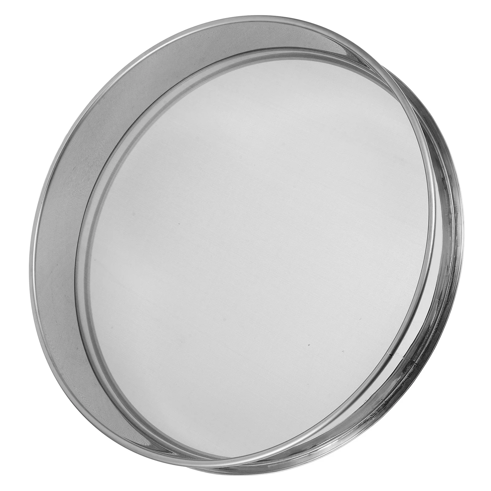 

Stainless Steel Sifter 30Cm Silver Metal Fine Mesh Strainer For Herbal Resin Sand Kitchen Sieve Stackable Sifting Tool