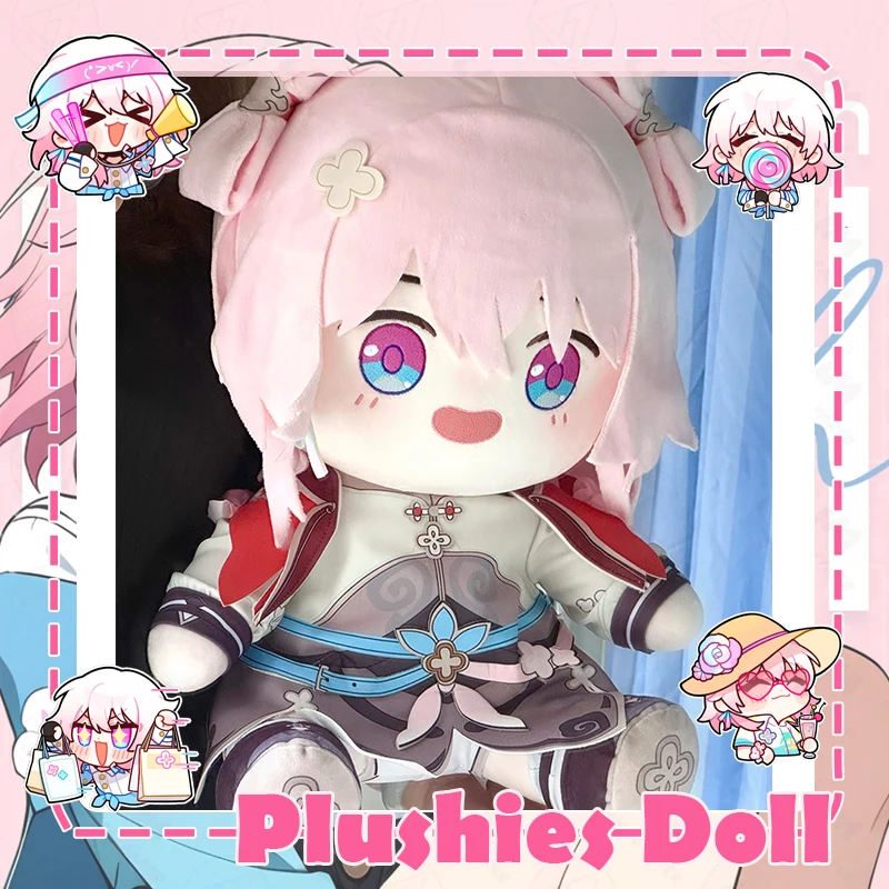 ゲーム Honkai スターレール 3月7日 ぬいぐるみ 綿入り 座りおもちゃ ぬいぐるみ ソフト アニメ ロール ハグ枕 フィギュア 40cm 大