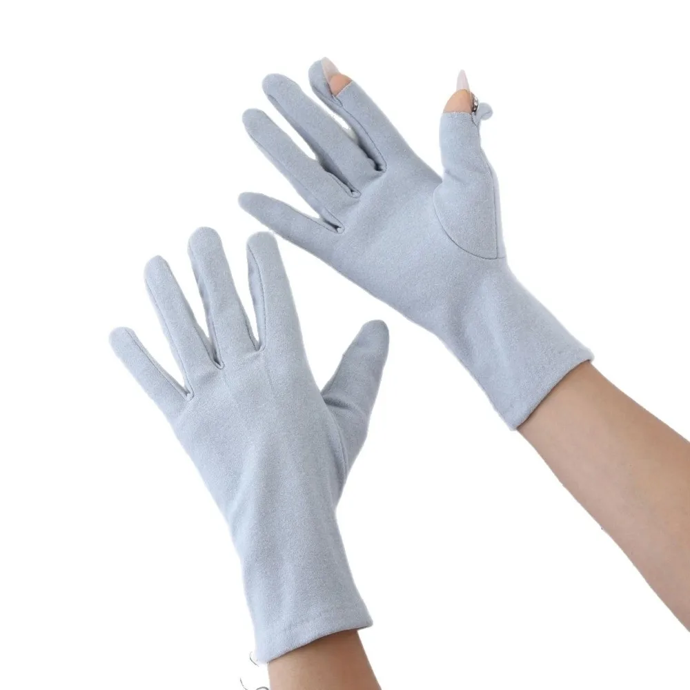 New Warm Winter Gloves Windproof Coldproof Driving Mittens Full Finger Dralon Full Finger Gloves for Outdoor Cycling Skiing