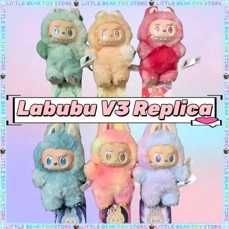 

Новая копия Labubu V3 Generation Front High Energy Series, виниловая глухая коробка, цвет макарон, кулон, кукла Heartbeat, праздничный подарок