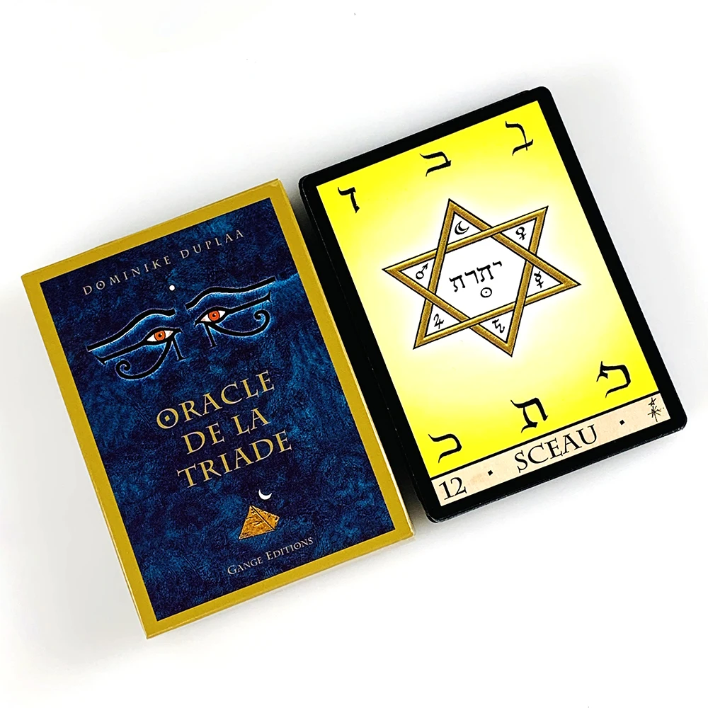 Oracle de la Triade, cartes Oracle, version française, divination spirituelle, cartes Oracle avec guide, cartes de lecture mystiques et esotériques