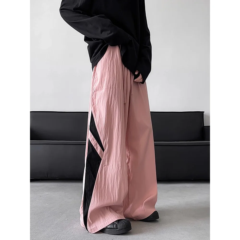 

Быстросохнущие полосатые брюки десантника. Летние легкие широкие брюки с контрастным цветовым дизайном.