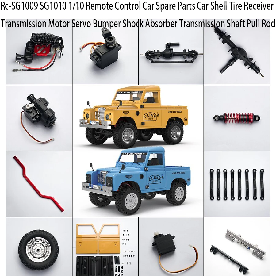 RC New Comprehensive Upgrade Pinecone Lin Pickup 1:10 Climbing Remote Control Toy Car SG1009/1010 Accessories