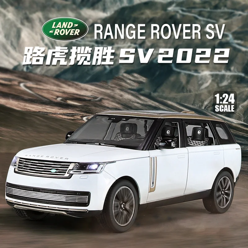 1-24-sv2022-suv合金製モデルカーおもちゃダイキャスト鋳造車のおもちゃ子供向け車両開閉可能なパーツ4輪サスペンション装飾