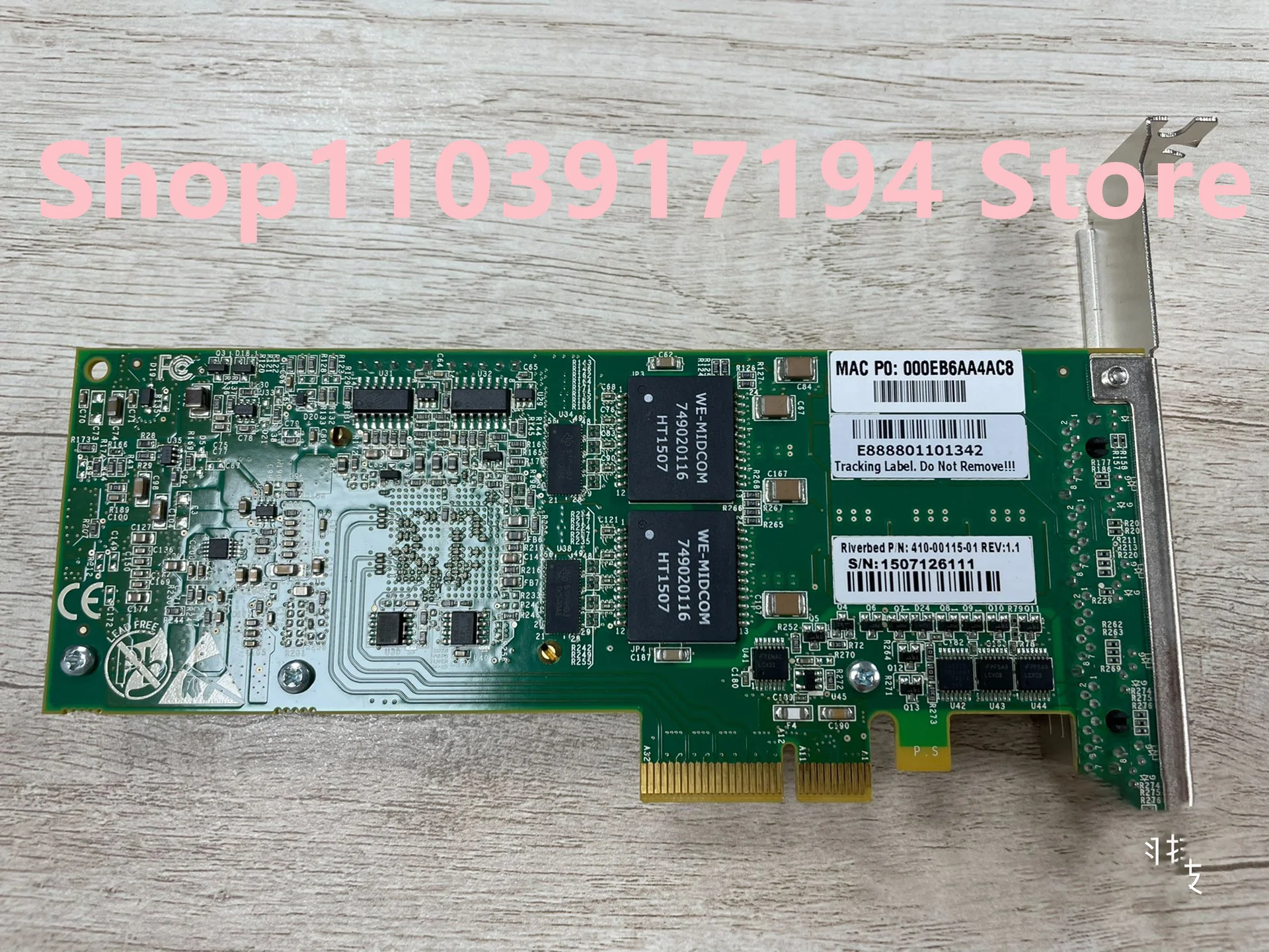 

Riverbed 410-00115-01 Four-port Gigabit Network card