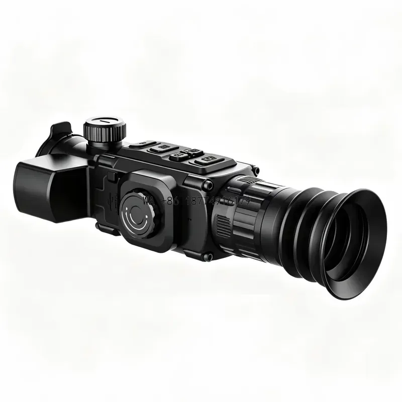 wmwmnu Handheld Thermal Imaging Scope 640x512 1km Hunting Scope 1.9-2.6km Detection 1x2x4x Zoom Lightweight Monocular GPS