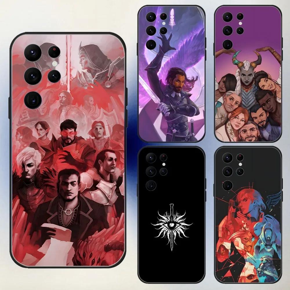 

D-DragonS Age Veilguard Phone Case For Samsung S24,23,22,30,21,10,9,Ultra,Plus,Lite,FE,5G Black Soft Case