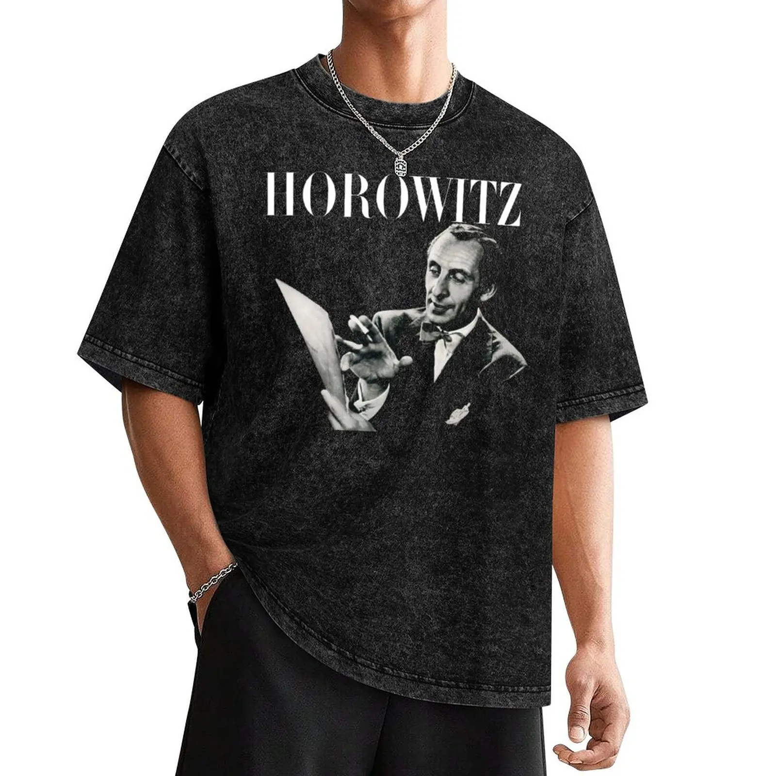 Vladimir Horowitz - Pianist T-Shirt anime clothes man clothes anime figures workout shirts for men