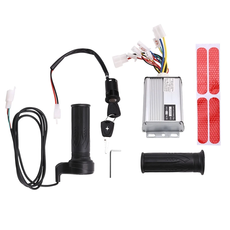 36V 1000W Electric Scooter Brush Controller+Throttle+Accelerator+Lock Kit for Electric Bike/Electric Scooter-A12I