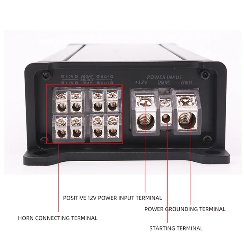 Class D Digital Amplifier High-Power Amplifier Car Audio Modification 4 Channel Car Amplifier Four-Way Car Amplifier