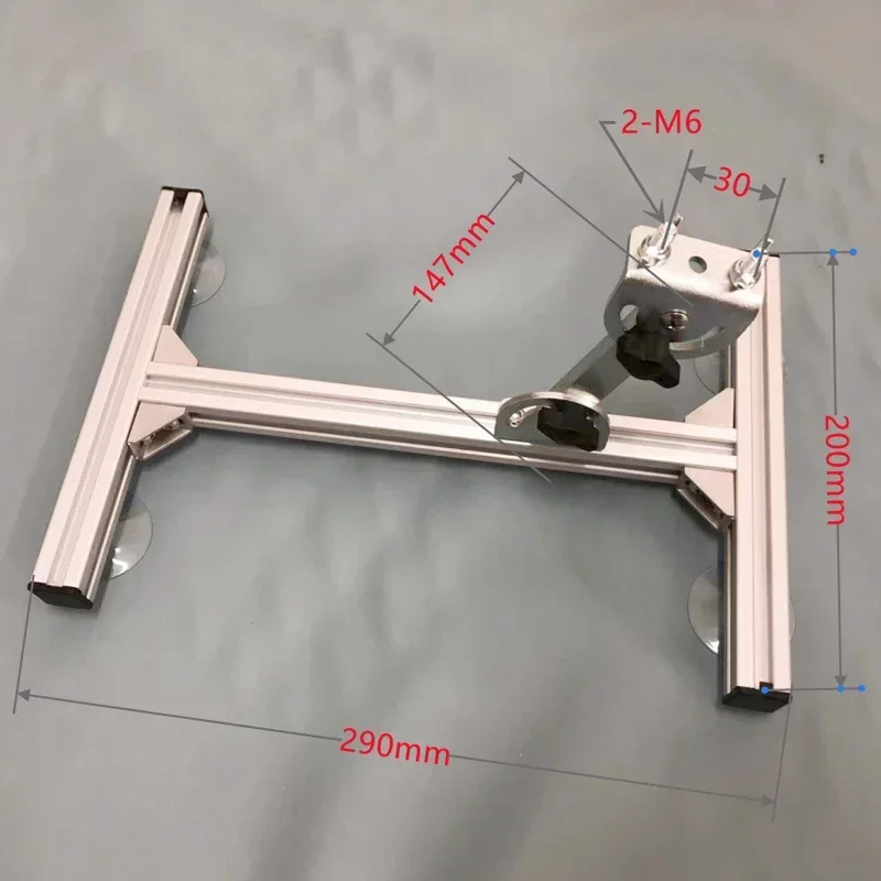 Linear Actuator Simple Bracket Angle Adjustable Motor Aluminum Alloy Bracket With Suction Cup Motor DIY Electric Accessories