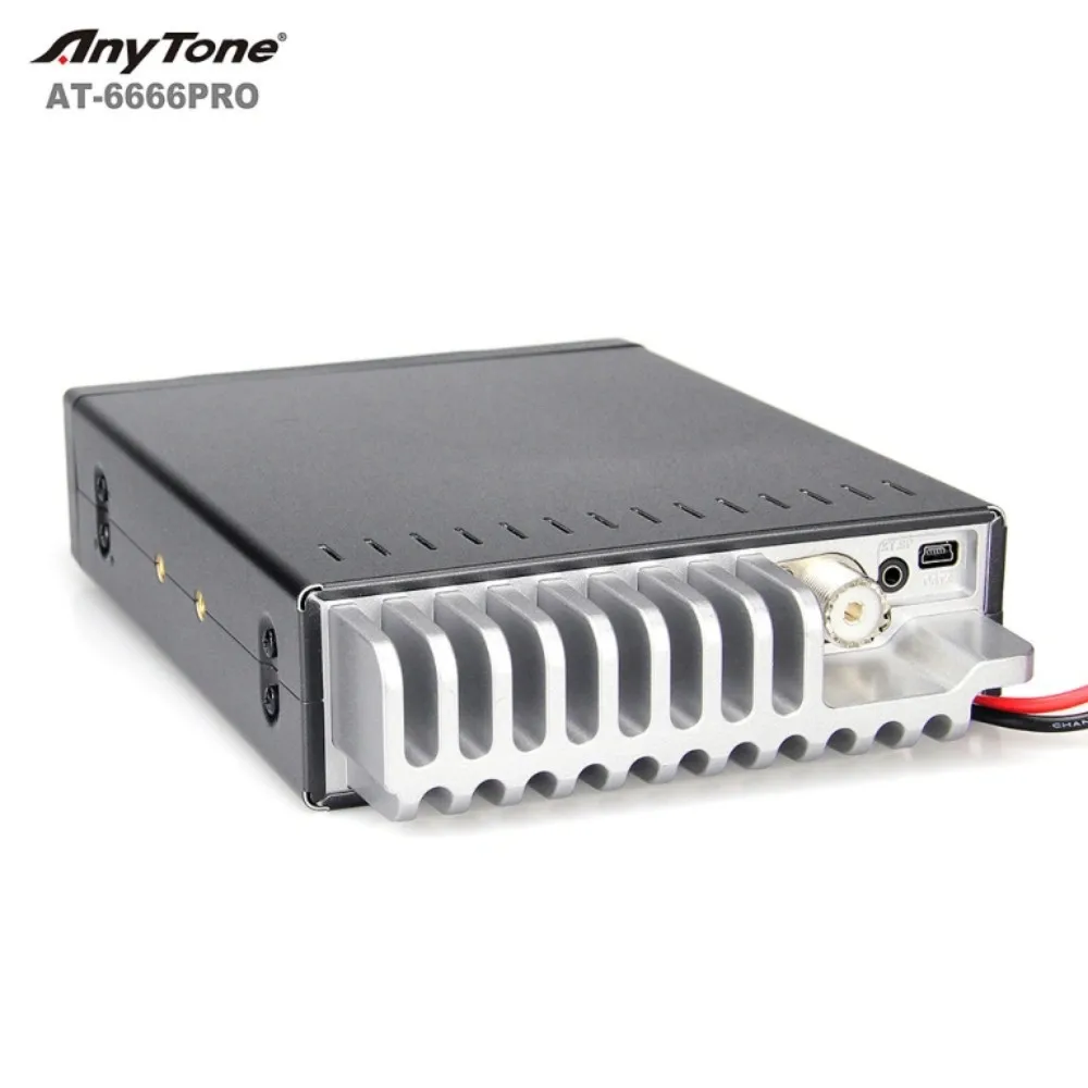 AT-6666PRO Mobile 10Meter UHF CB Radio 80W 40CH Multi-Mode Two Way Walkie Talkie 50km Range Transceiver