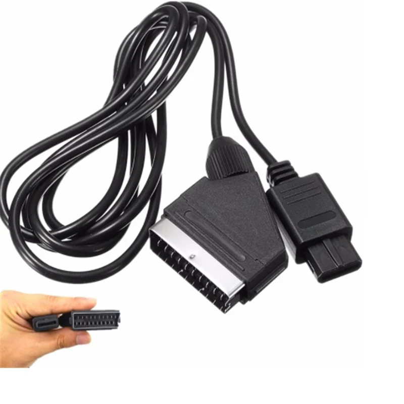 1.8 متر RGB سكارت كابل ل N64 NGC SFC AV الحبل لنينتندو سوبر Gamicom Gamecube وحدة التحكم كابل الفيديو تمديد الخط