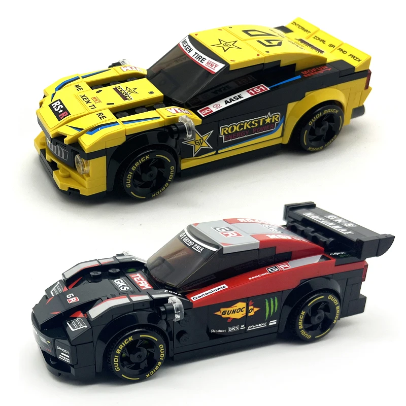 

City Speed Sports Racing Car Vehicle Building Blocks Toy Model Kits Set for Enthusiasts Children Boys Christmas Birthday Gift