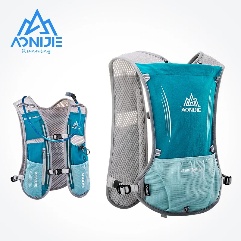 AONIJIE E913S 5L Hydration Pack Backpack Rucksack Bag Vest For 2L Water Bladder Hiking Running Marathon Race Sports Water bottle