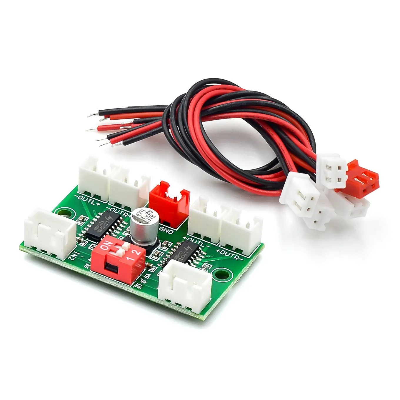 Mini PAM8403 Digital Audio Amplifier Board 4 Channels 3W*4 DC 5V Stereo Sound AMP XH-A156 with Cable For Speaker